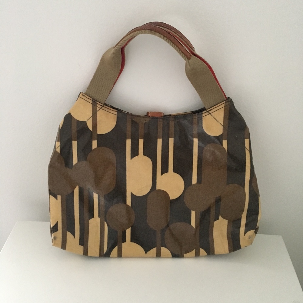 Orla Kiely coated canvas classic shoulder bag